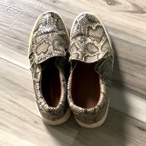 Snake print shoes